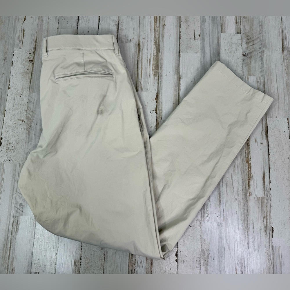 J Crew Chino Pants Mens 34x31 Beige Cotton Stretch 770 Straight Style